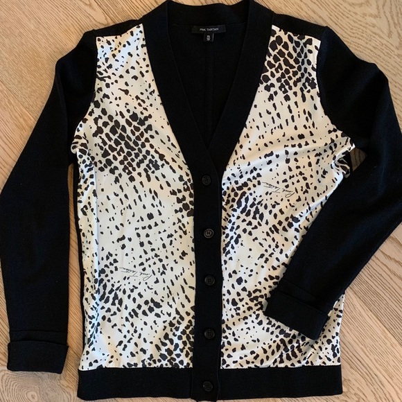 Pink Tartan cardigan (like new) - Picture 1 of 4